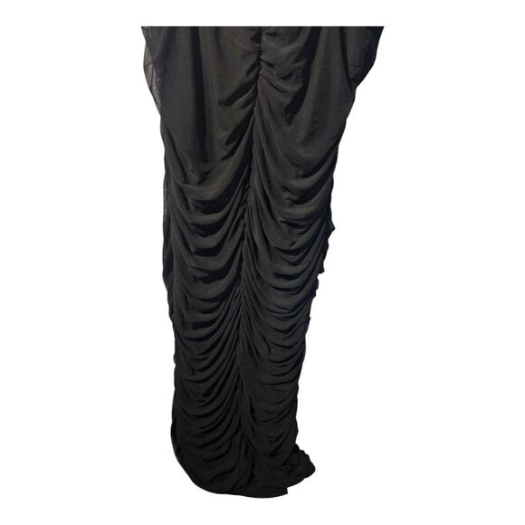 FASHION‎ NOVA Plus Size Black Ruched Dress - Size 3X - Picture 7 of 10